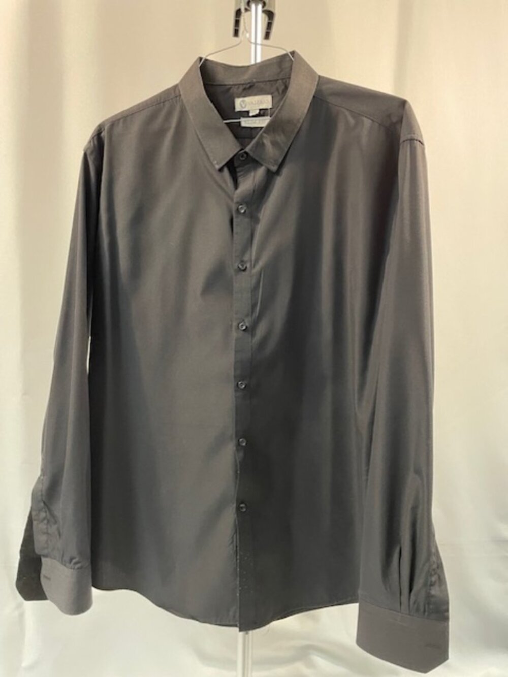 Men's Valerio Black Dress Shirt
